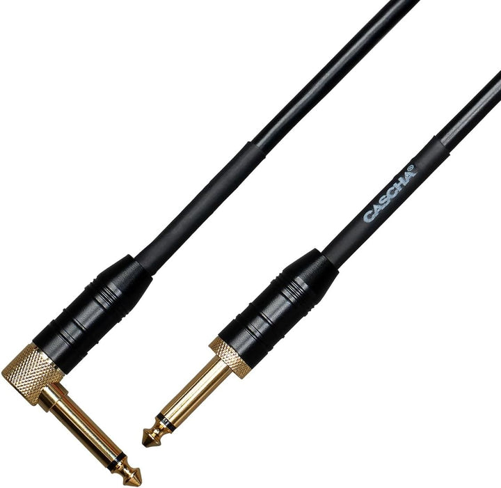 Cascha Advanced Line Guitar Cable Curly, Black, 6m