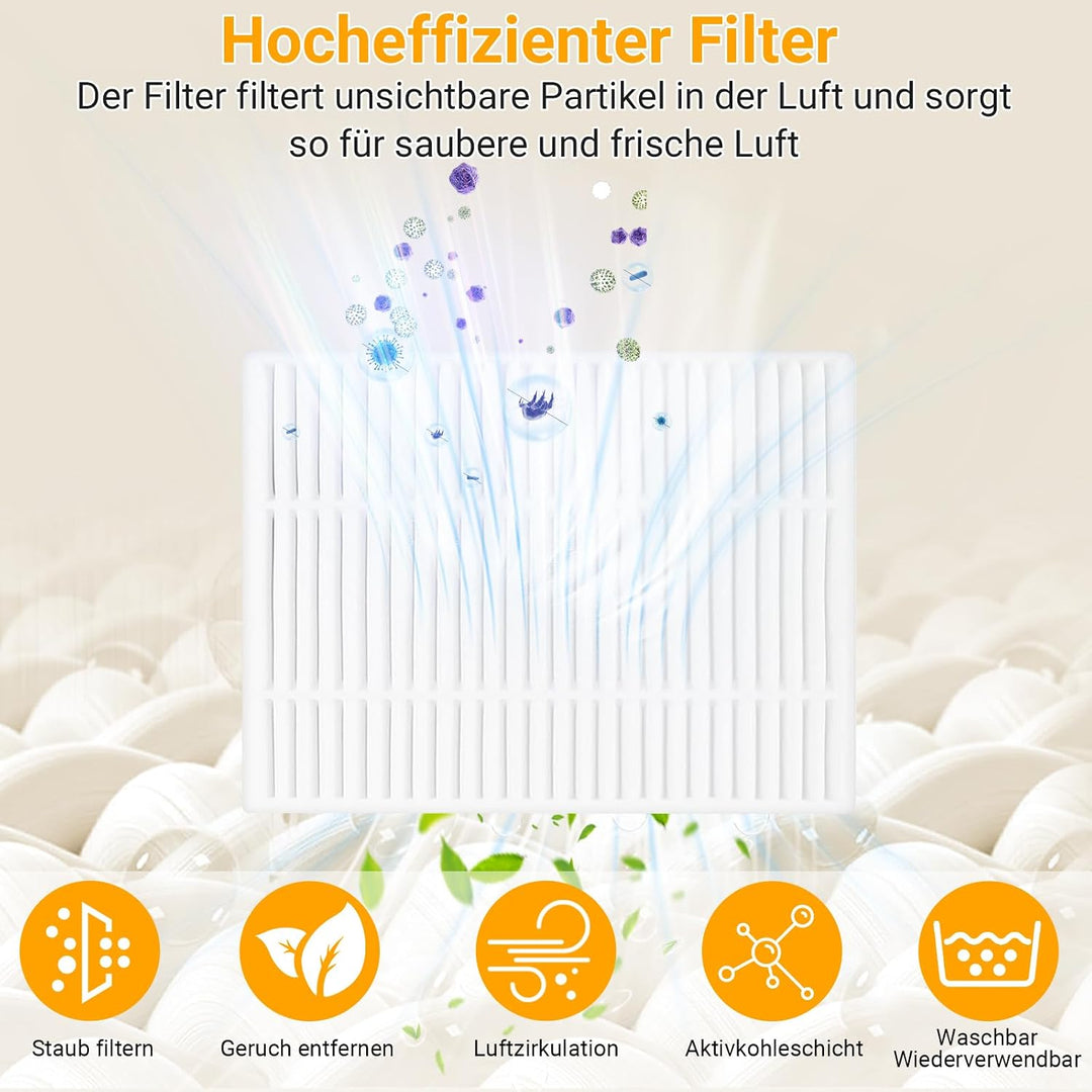 Pure Realm 30 Stück Zubehörset für Roborock Q7 M5+ / Q7 L5+ Staubsauger | 2 Hauptbürsten 6 Staubbeut