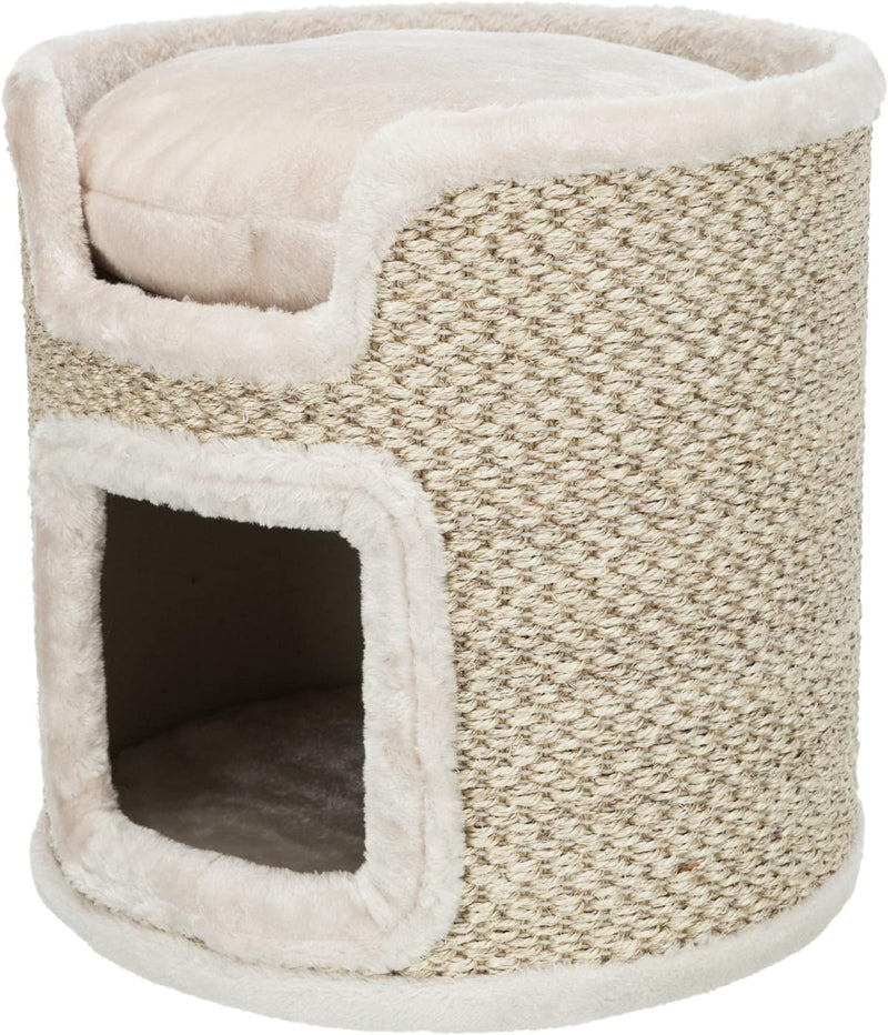 Trixie 44706 Cat Tower Ria, 37 cm, lichtgrau/natur, Cat Tower Ria, 37 cm