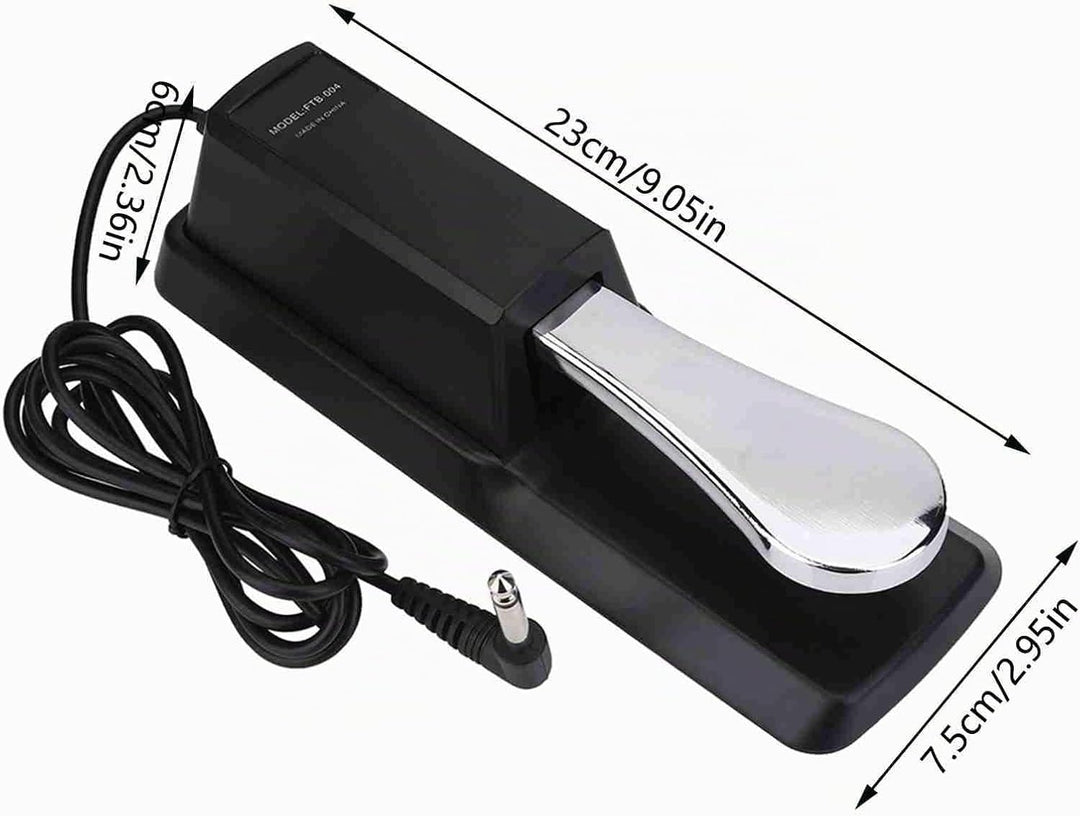 6,5 MM Schnittstelle Keyboard Sustain Pedal,Rutschfeste Gummiboden Piano Pedal,Universal Keyboard Pe