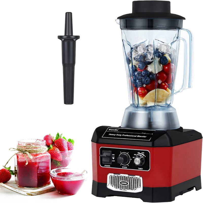 BioloMix Standmixer 2200W SmoothieMixer,Selbstreinigungs funktion, eingebauter Timer,Hochleistungsmi