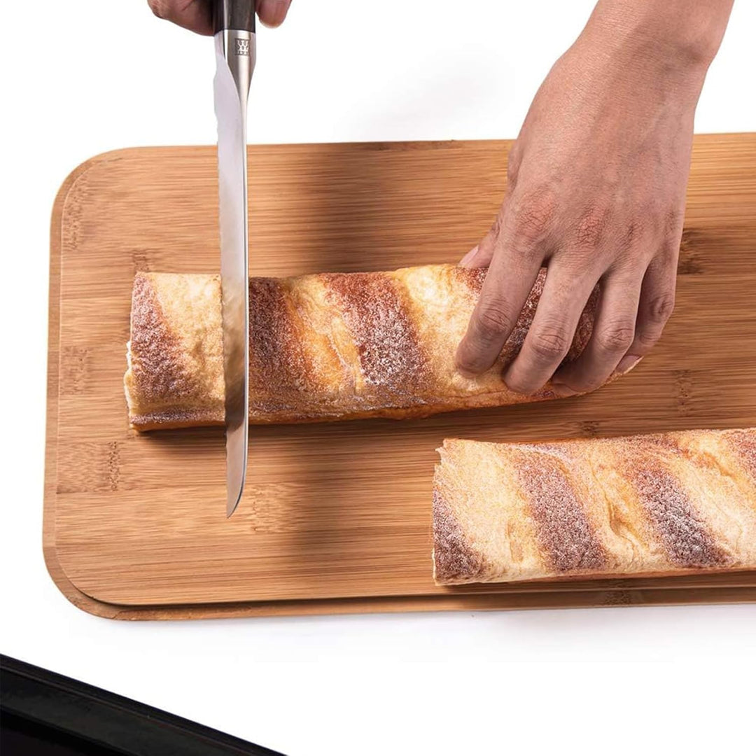 Theo&Cleo Brotkästen mit Deckel, Deckel aus Ökologisches Bambus, Kann als Schneidebrett, Geräumiger