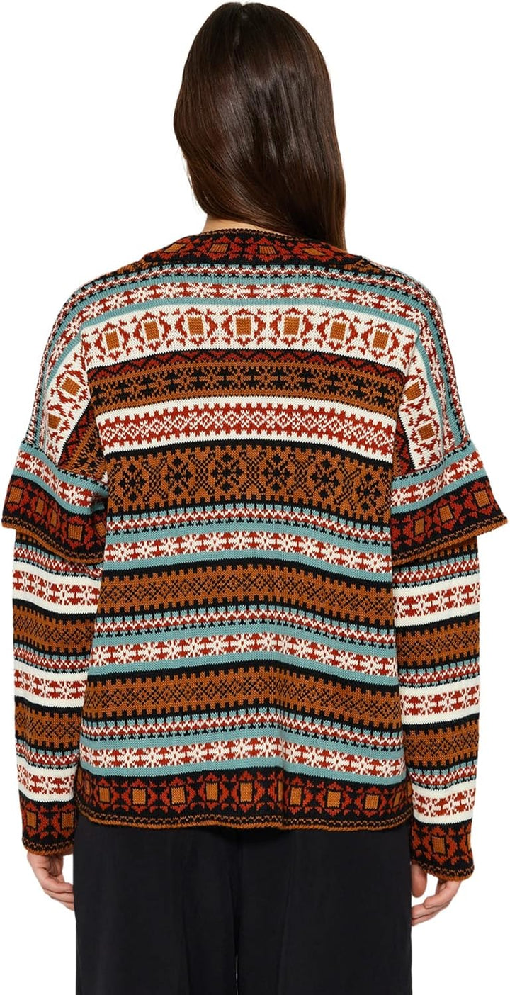 TRENDYOL Damen Oversize Basic Standing Collar Knitwear Sweater Pullover M Camel, M Camel