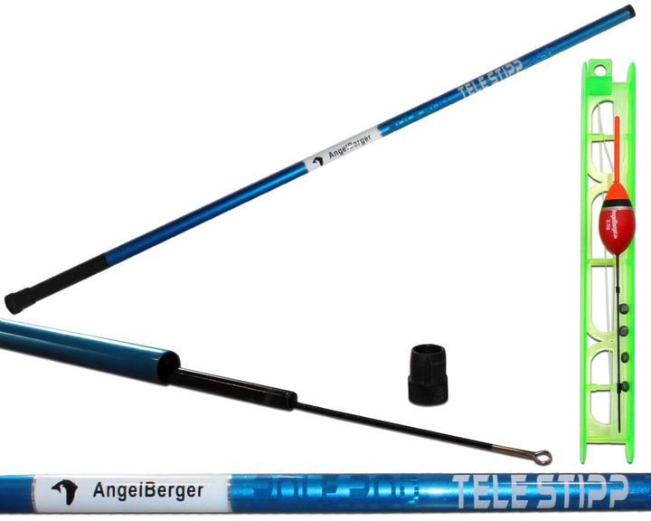 Angel-Berger Stipprute mit Fertigangel Pole Rod Kinderangel Köderfischangel Polerute Stippe Angel Se
