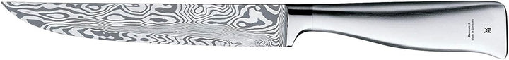 WMF Grand Gourmet Damastmesser, Fleischmesser 29,5 cm, Made in Germany, Damaststahl 120-lagig, Perfo