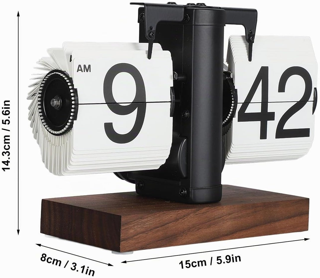 ciciglow Digitale Klappuhr, 12 Stunden, Einseitige Digitale Klappuhr, Automatische Retro-mechanische