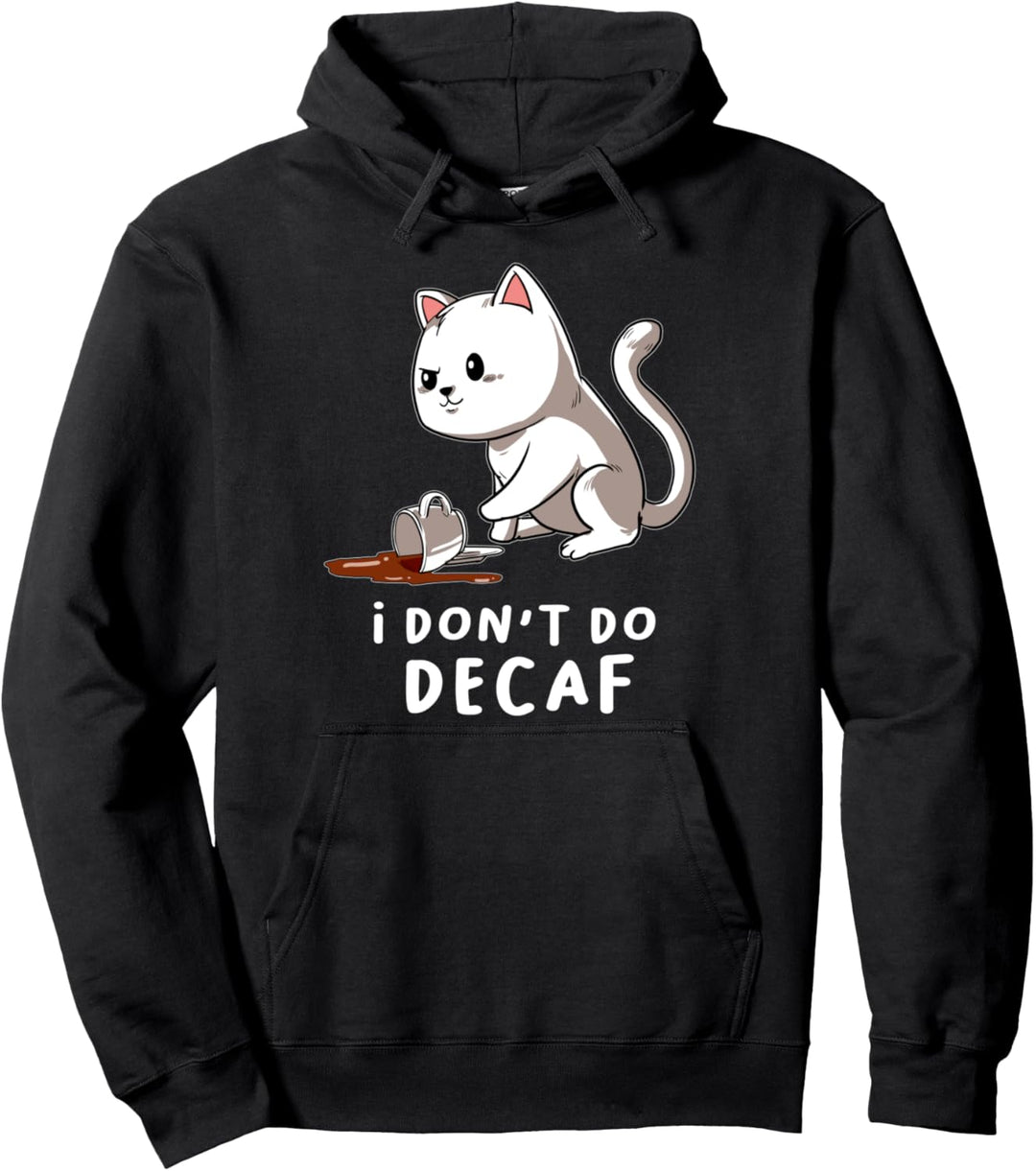 Koffein Kätzchen Kaffee Katzen Tasse Kaffeetasse Miezekatze Pullover Hoodie