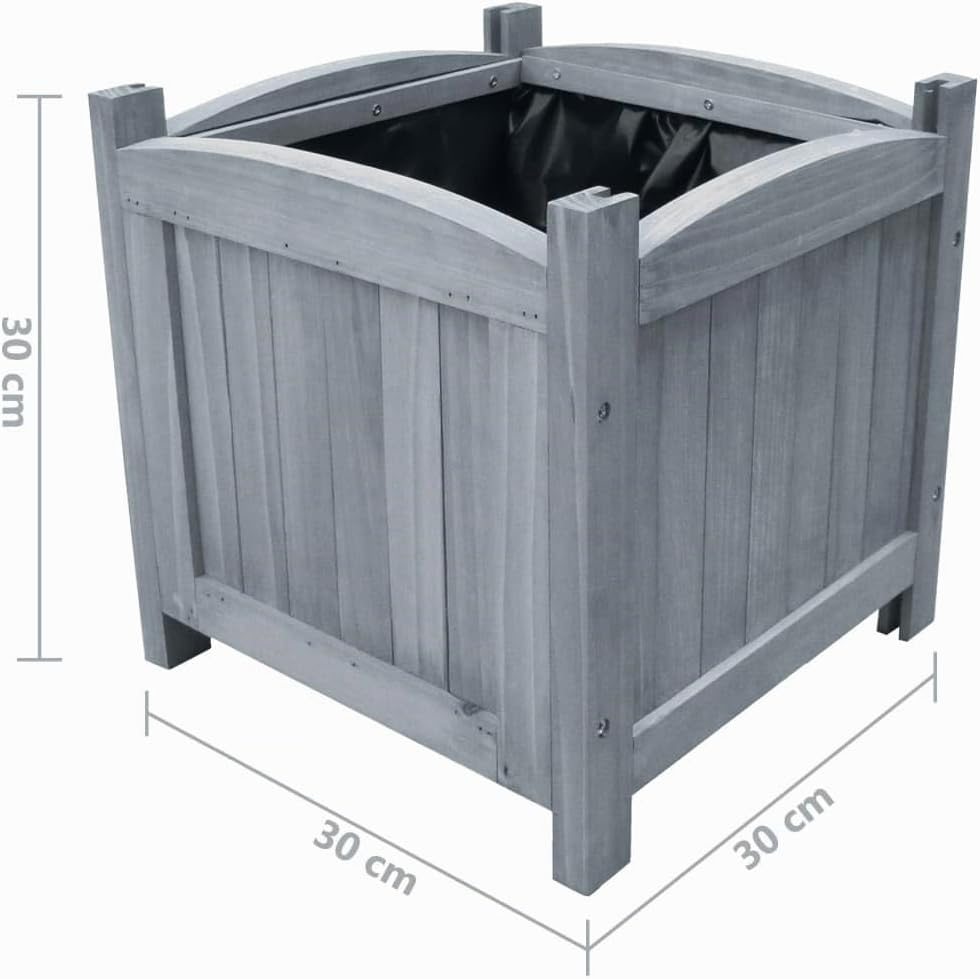 vidaXL 2X Tannenholz Massiv Garten Hochbeet Blumenkasten Pflanzkasten Pflanzbeet Gemüsebeet Pflanzkü
