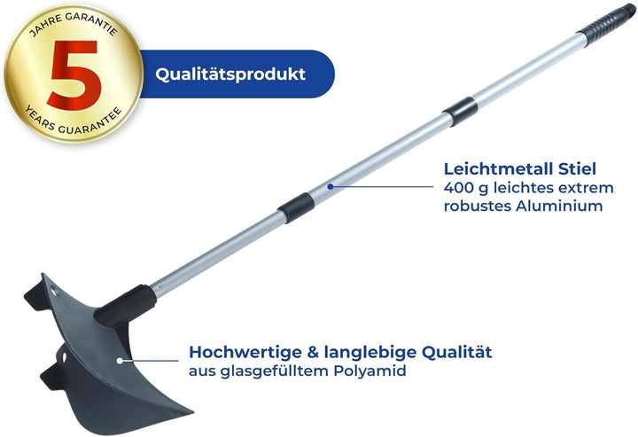 Maximex Gartenpflug inkl. Teleskopstiel - Speziell geformter Komfort-Pflug, Polyamid, 15 x 20 x 14 c