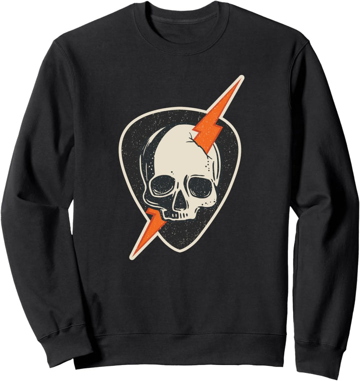 Geschenk für Vintage-Musik-Gitarre Saiteninstrument zupfen Sweatshirt