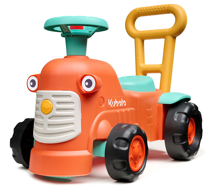 FALK - Rutschauto Vintage Traktor Kubota mit ergonomischer Stange zur Gehhilfe – ab 12 Monaten – 90%