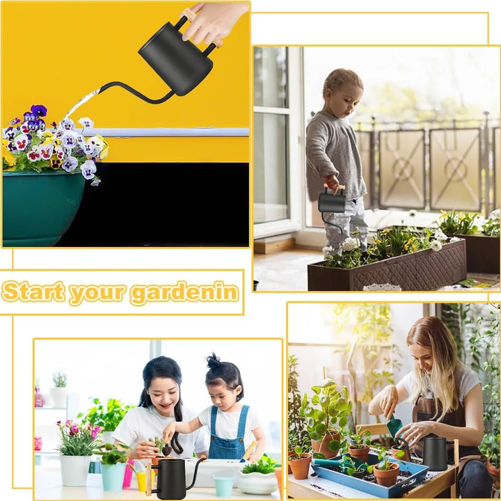 LPAMABA 1L Indoor Giesskanne Edelstahl Giesskanne Klein GiesskanneGiesskanne für Zimmerpflanzen Sukk