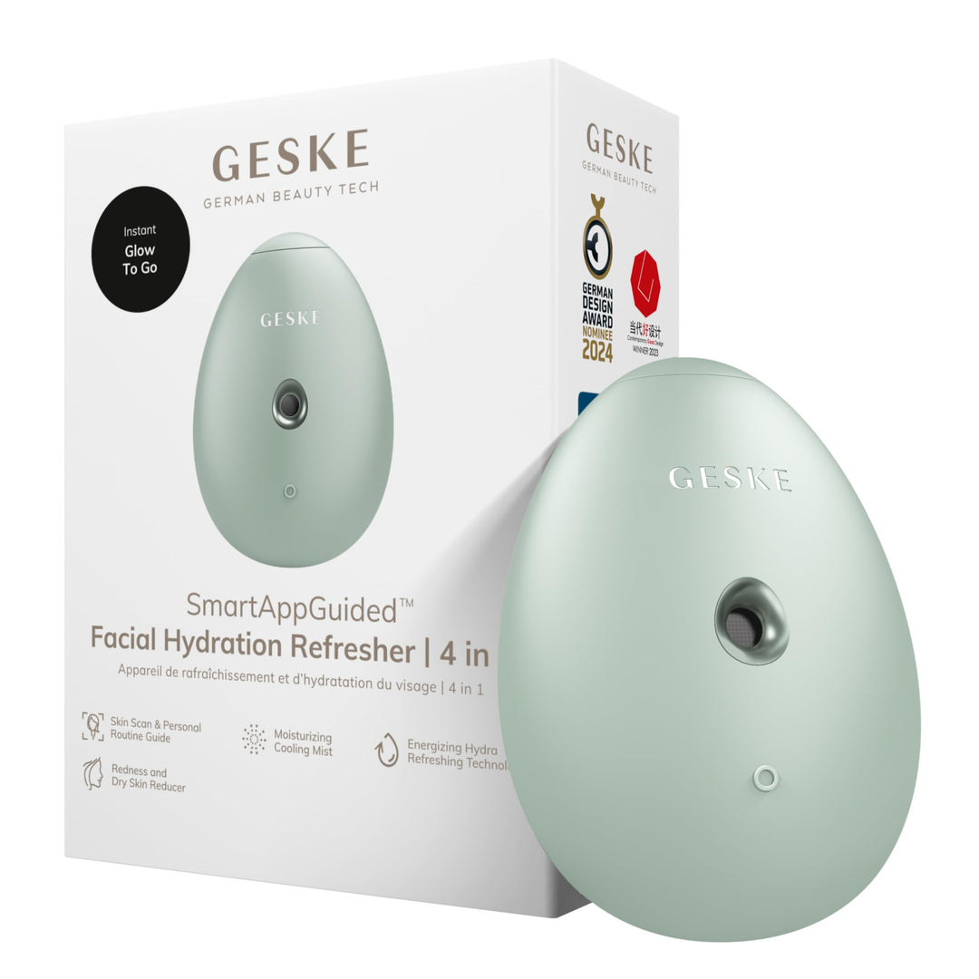 GESKE | SmartAppGuided™ Facial Hydration Refresher | 4 in 1 | Wasserzerstäuber | Gesichtsdampfer | W