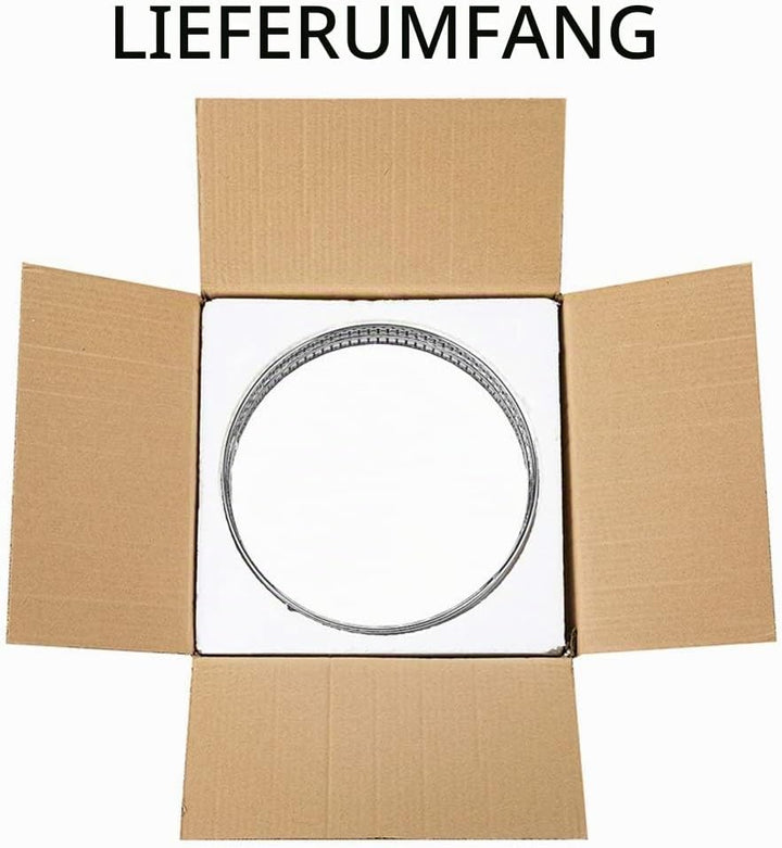 NUPTIO Spiegelglas Makeup Tablett 25cm Durchmesser, Silber Runde Deko Tablett Kerzenplatte Schmuck T