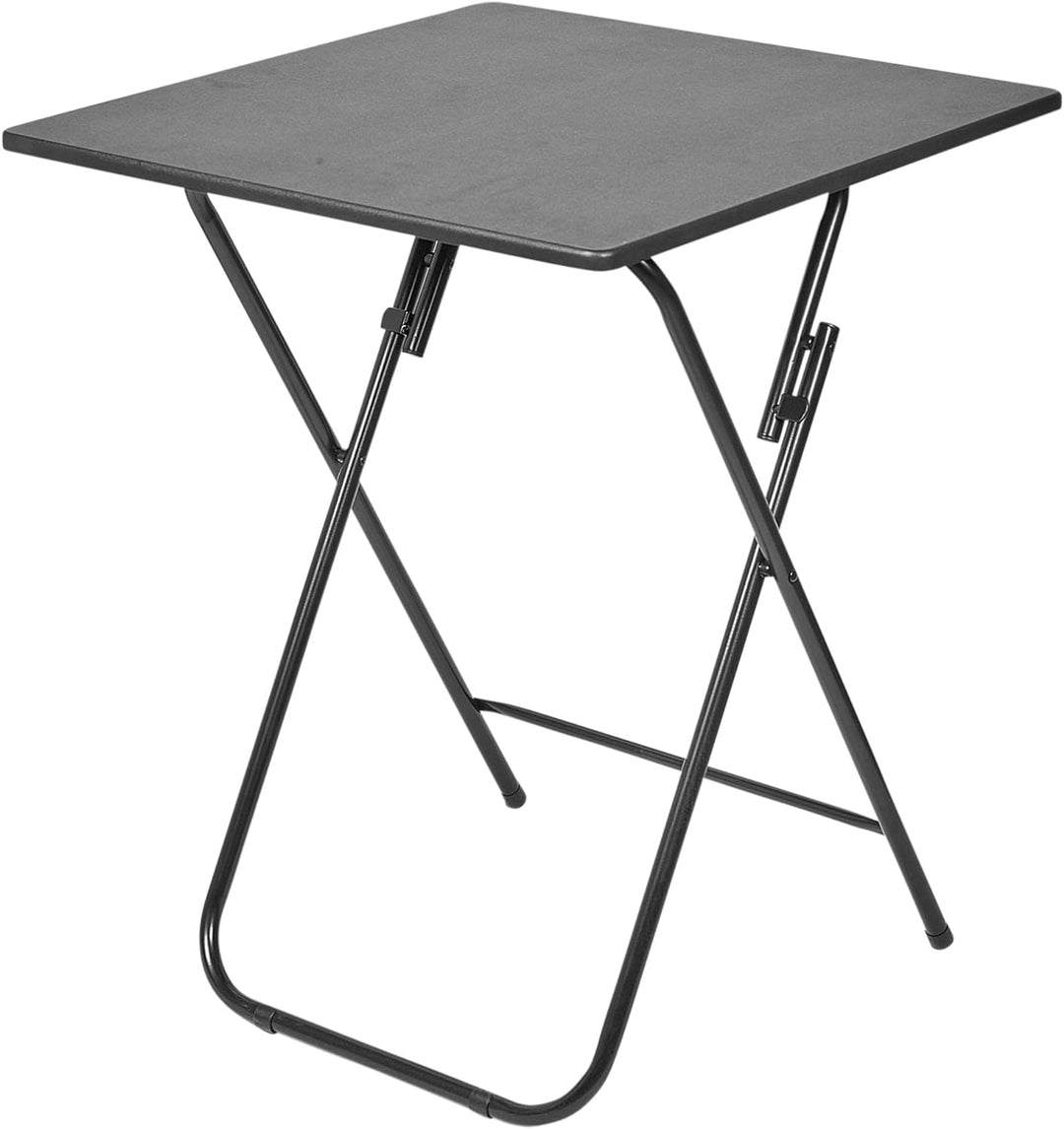 URBNLIVING Metall Beine Faltbar Seite Kaffeetisch - Schwarz, Large Schwarz Large, Schwarz Large