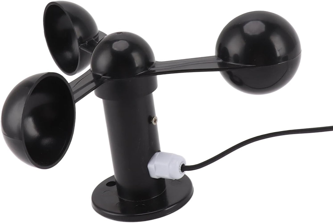 Jeanoko 3-Tassen-Windsensor, ABS-Material, Einfache Installation, 8 M Wasserdichtes Kabel, Störungsf