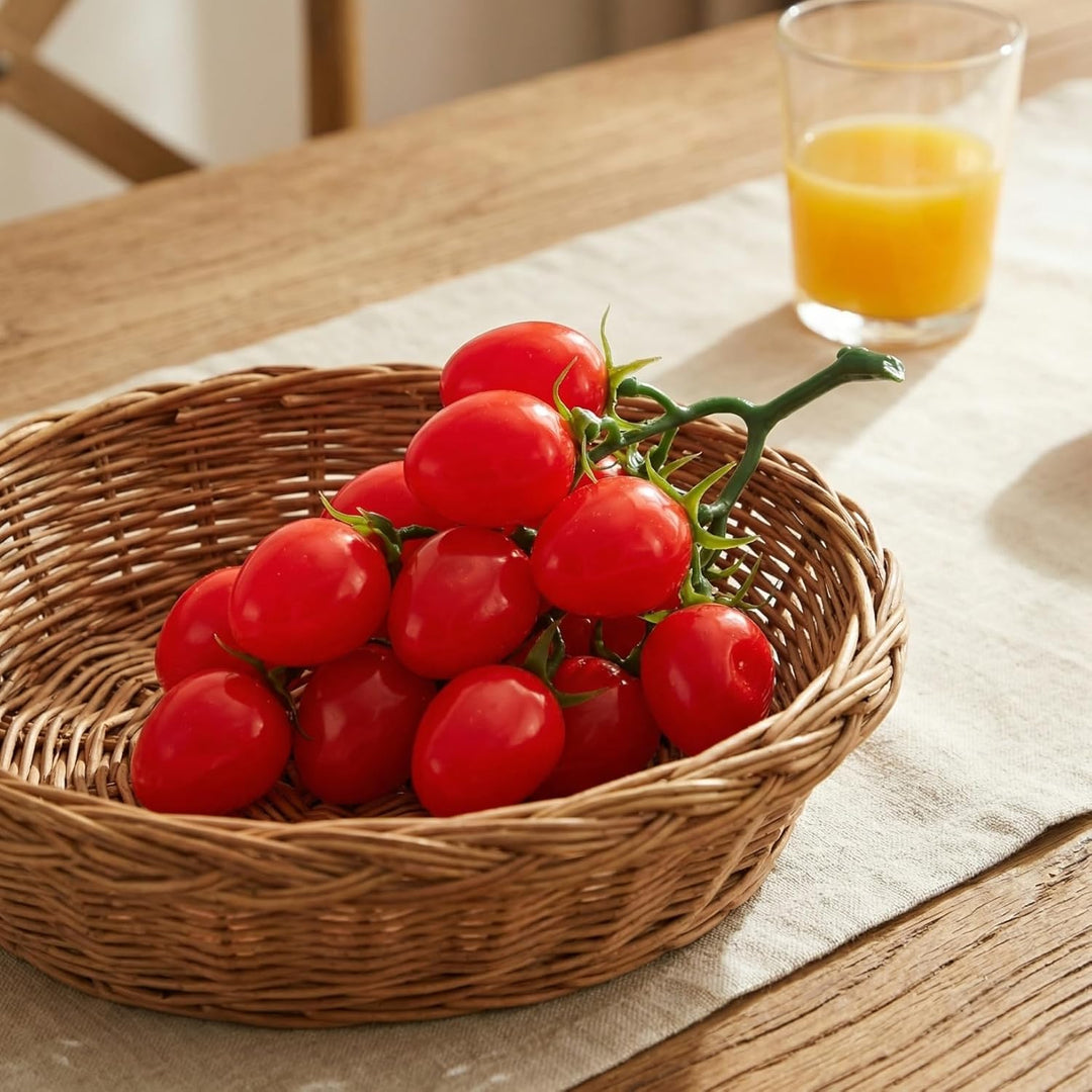 IMIKEYA 3er Set Künstliche Kirschtomaten Lebensechte Gefälschte Tomaten künstliches Obst Dekoration