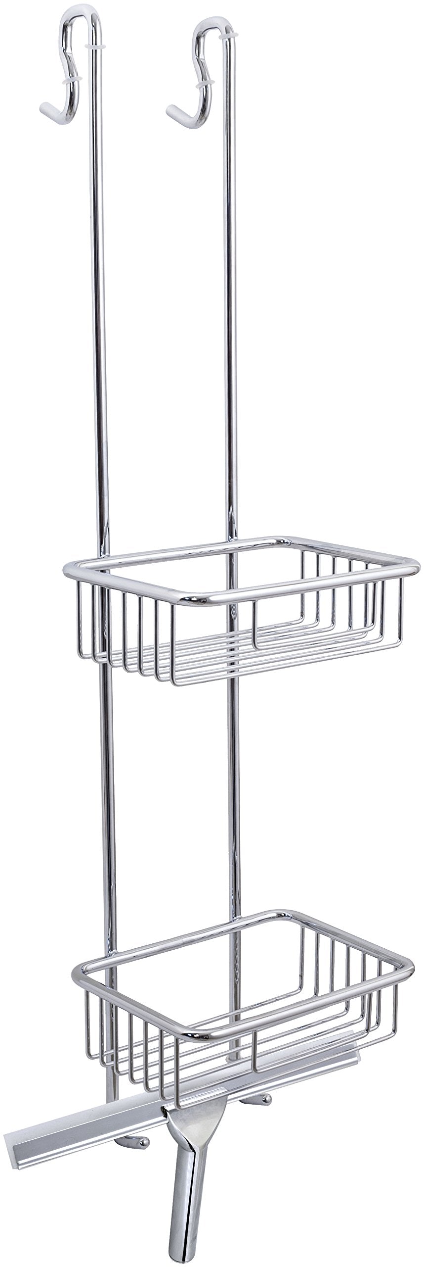 Euroshowers Duschablage zum Hängen Edelstahl Chrome glanz - Duschregal ohne Bohren für Bequeme Aufbe