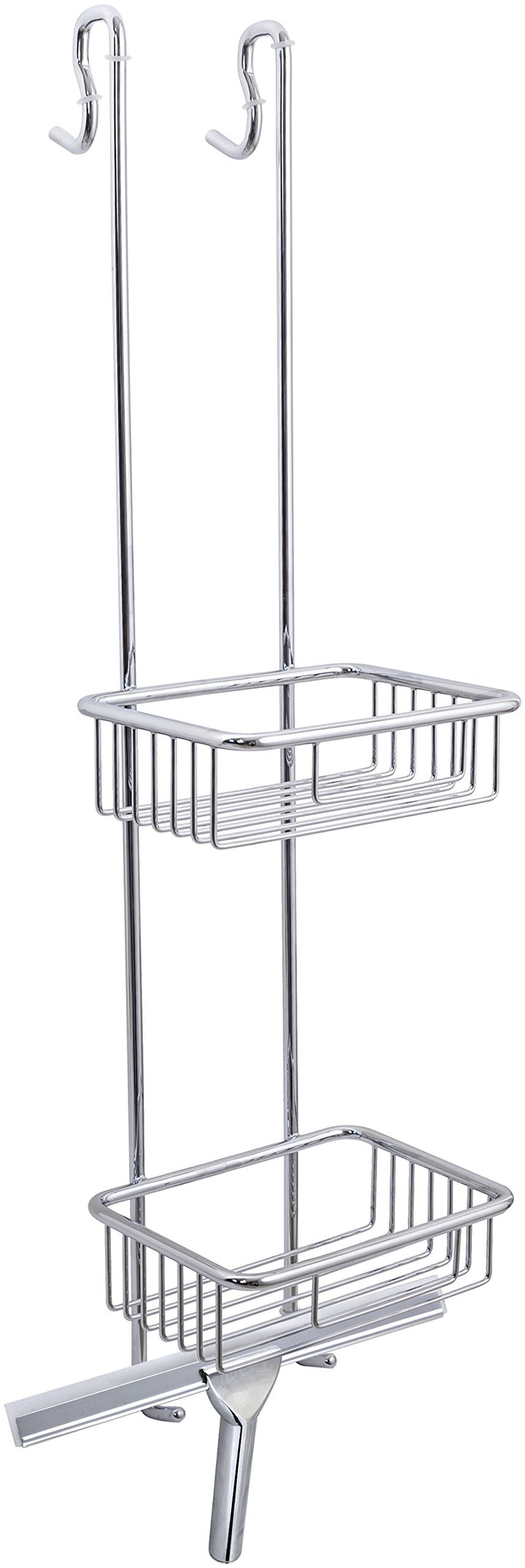 Euroshowers Duschablage zum Hängen Edelstahl Chrome glanz - Duschregal ohne Bohren für Bequeme Aufbe
