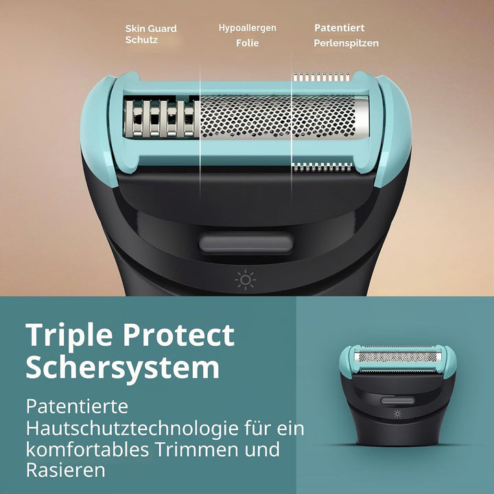 Philips Norelco BG7480/50 Body Groomer 7000 Series, Ganzkörperpflege, konturfolgender 2D-Flexkopf, d