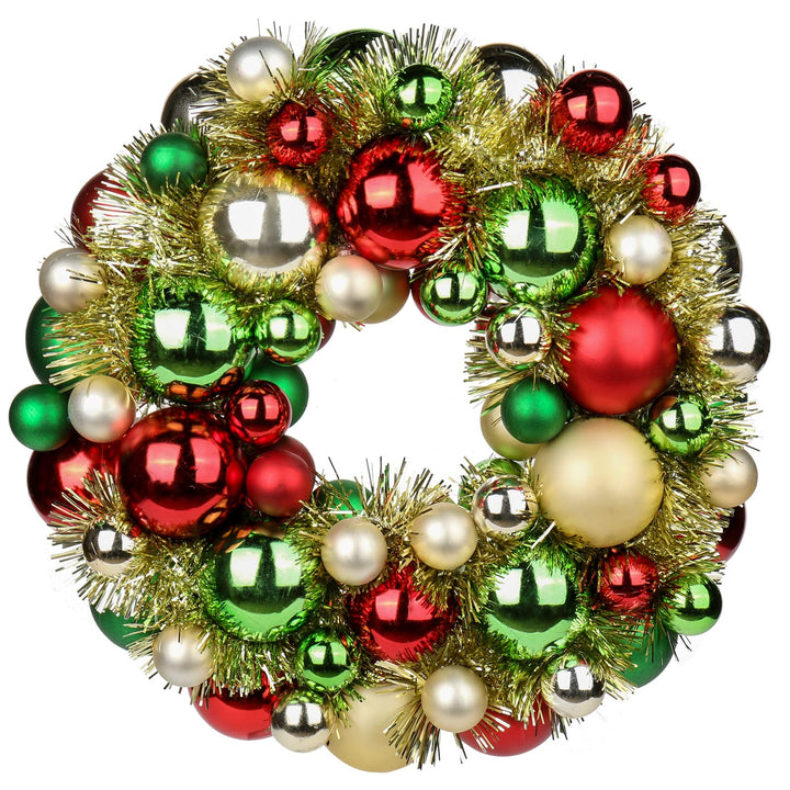 13 Zoll/33cm Weihnachtskranz, Türkranz, Weihnachtlicher Weihnachtskranz Outdoor, Weihnachtsdeko Indo