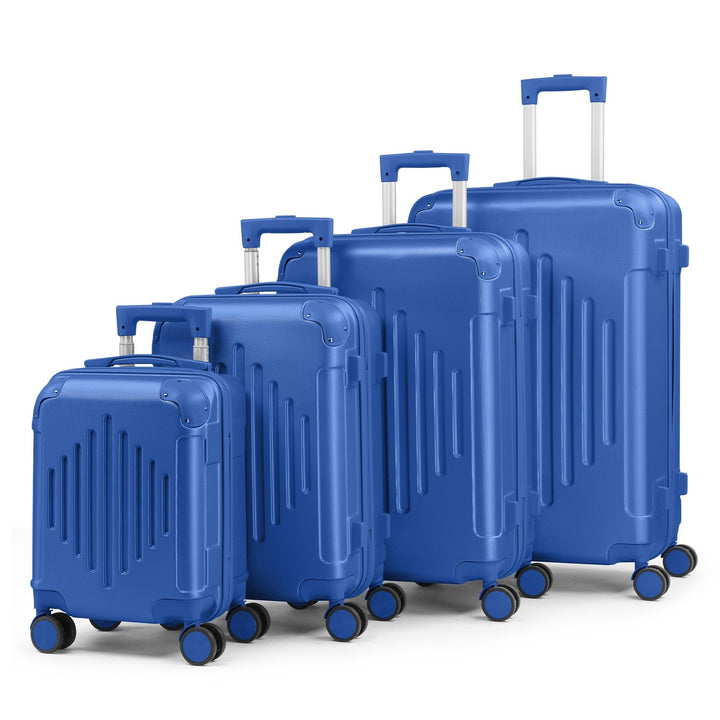 LALAHO Kofferset 4 teilig Hartschale, Reisekoffer mit Rollen Gross, Koffer Set 4 Stück aus ABS, Hand