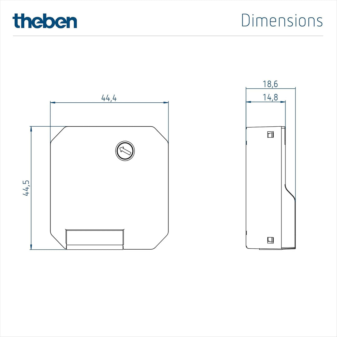 Theben 5420130 DIMAX 542 plus S I Unterputz I Universaldimmer I mit automatischer Lasterkennung I Di