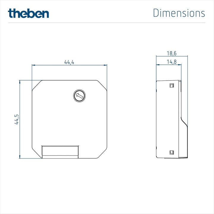 Theben 5420130 DIMAX 542 plus S I Unterputz I Universaldimmer I mit automatischer Lasterkennung I Di