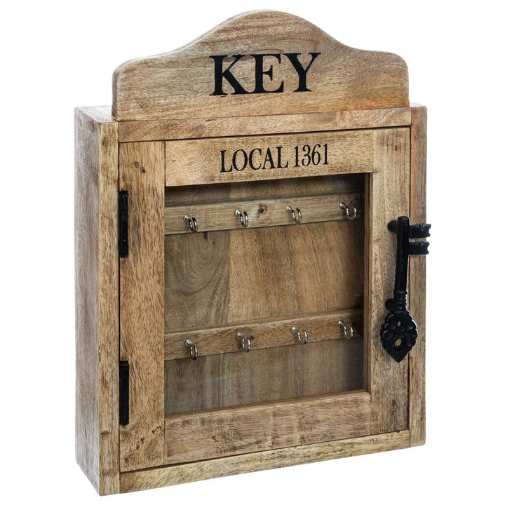Schlüsselkasten Local - Mangoholz 30 × 40 cm - Kastanienbraun - Atmosphera créateur d'intérieur cm B