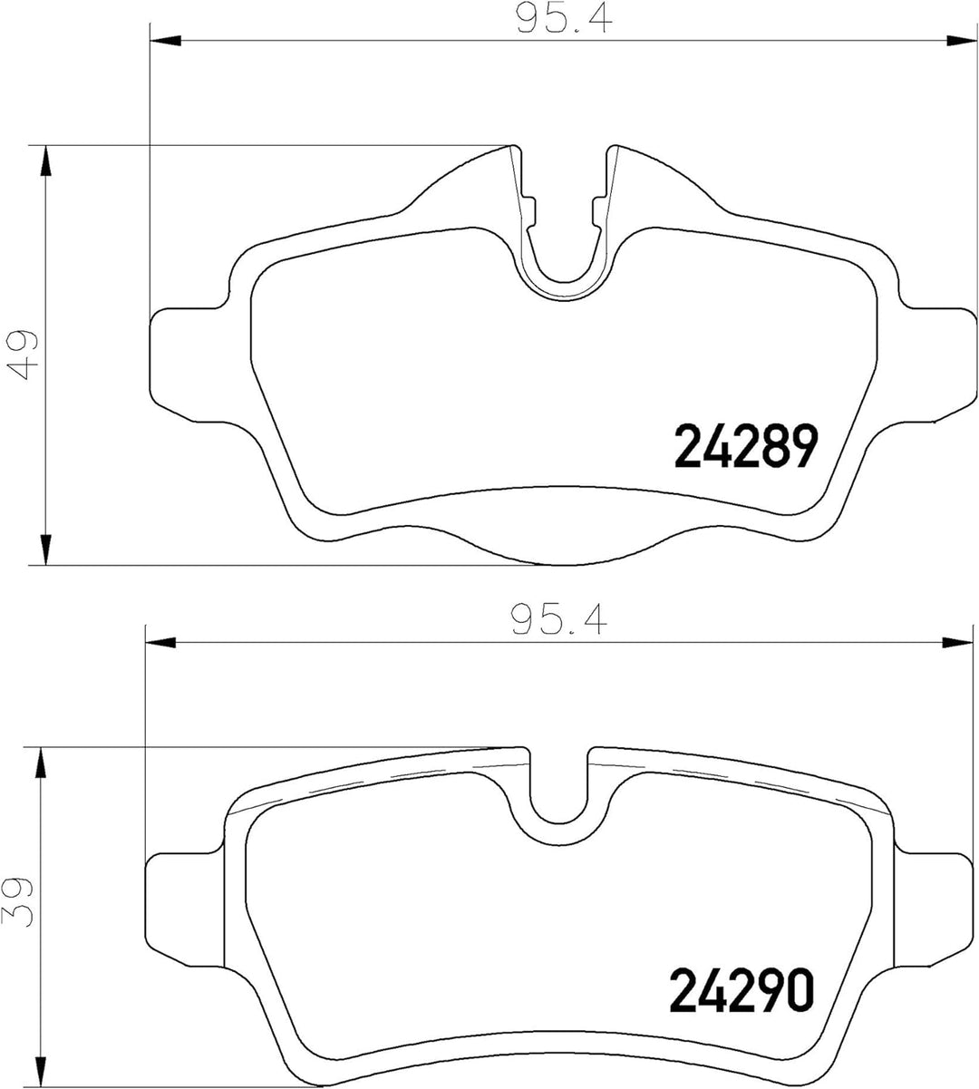 HELLA PAGID 8DB 355 013-661 Bremsbelagsatz - T1738 - Dicke/Stärke: 17mm - Bremssystem: Lucas - für V