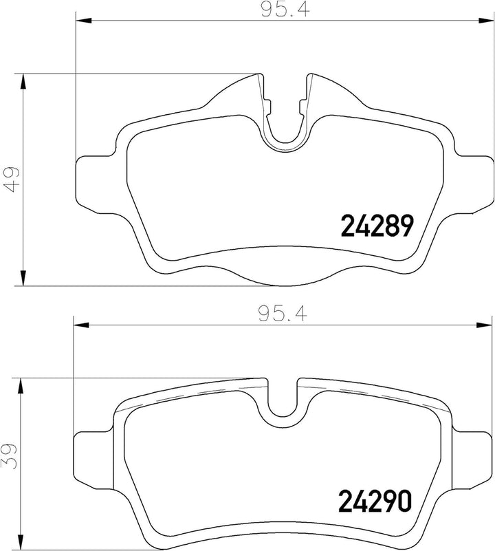 HELLA PAGID 8DB 355 013-661 Bremsbelagsatz - T1738 - Dicke/Stärke: 17mm - Bremssystem: Lucas - für V