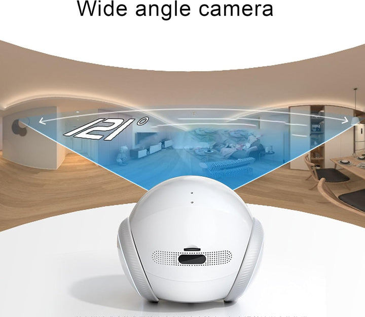Haustierkamera-Roboter, 1080P Bewegliche Haustierkamera mit Rädern, Akku Aufladen, Telefon-App-Fernb