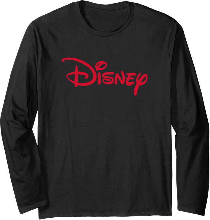 Disney Classic Logo Red Langarmshirt