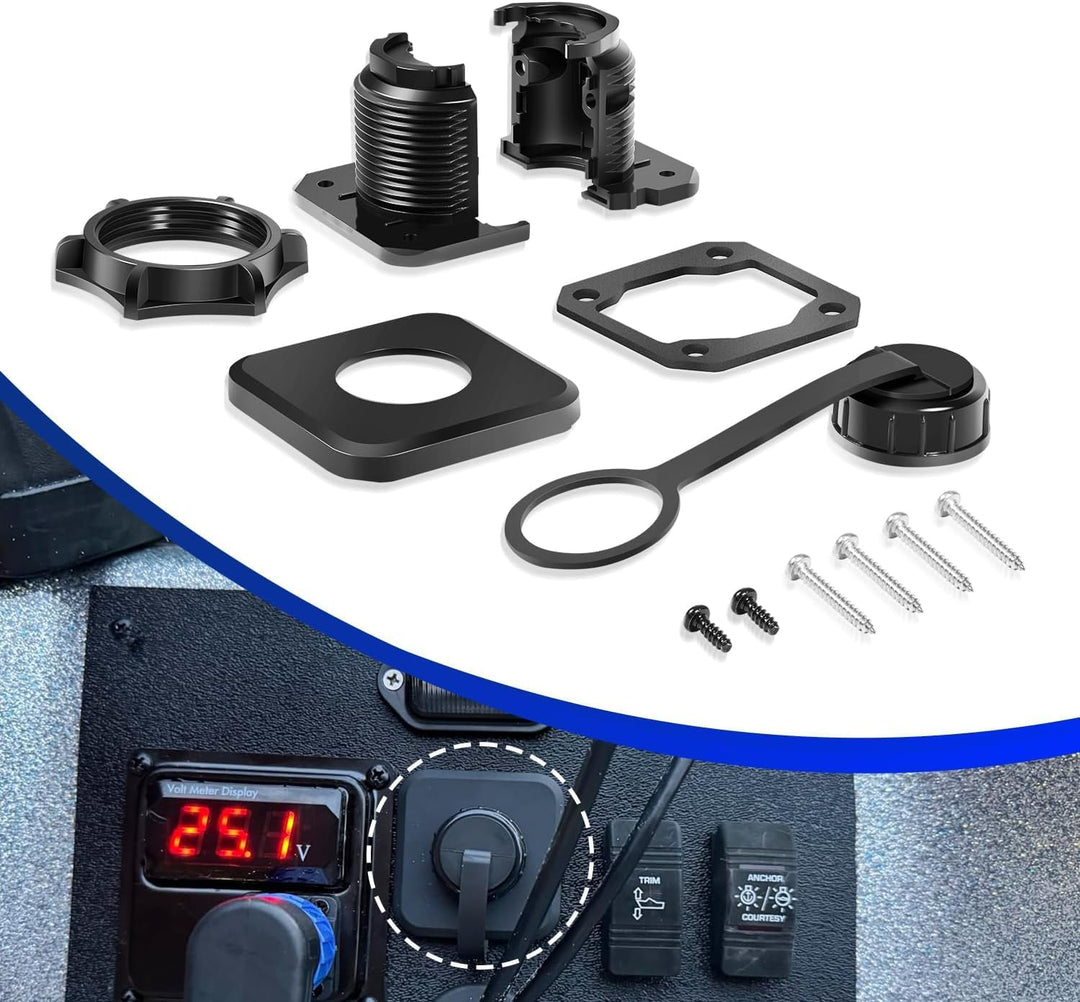Bulkhead-Steckverbinder-Set für Garmin LiveScope Plus LVS34/LVS62 – Wasserdichtes Schnellkupplungssy