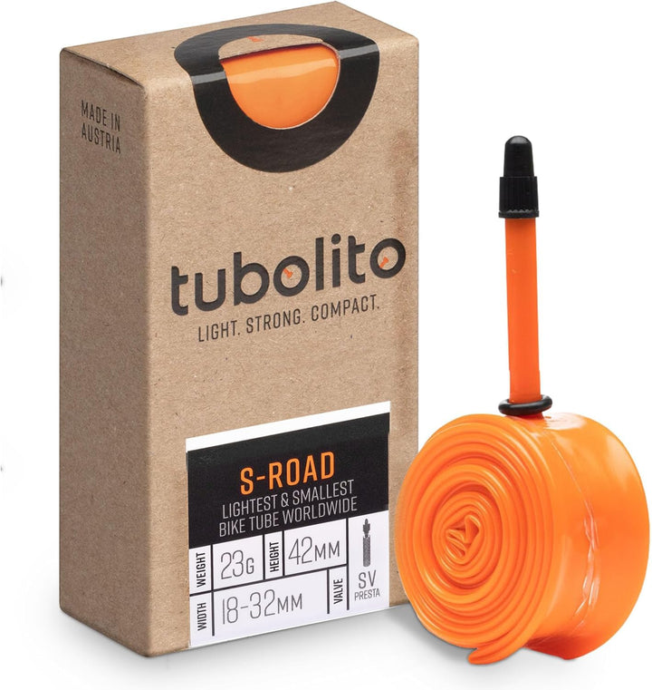 Tubolito - Road S-Tubo Ultraleichter Fahrradschlauch | Stark, Kompakt, Langlebig, Pannen- und Quetsc