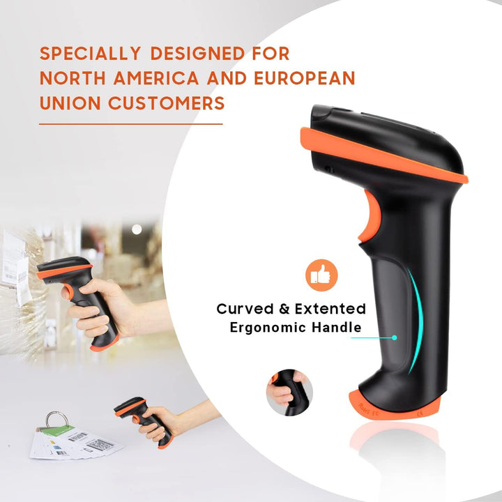 Tera Barcode Scanner 1D 2D QR Wireless Kabellos 2,4 GHz + Wired USB 2,0 &amp; Universale Barcode-Scanner