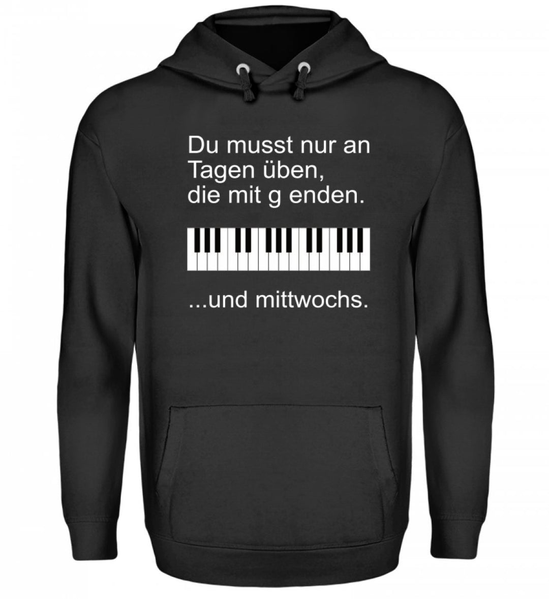 Chorchester Hochwertiger Unisex Kapuzenpullover Hoodie - Pianisten Aufgepasst! M Jet Schwarz, M Jet