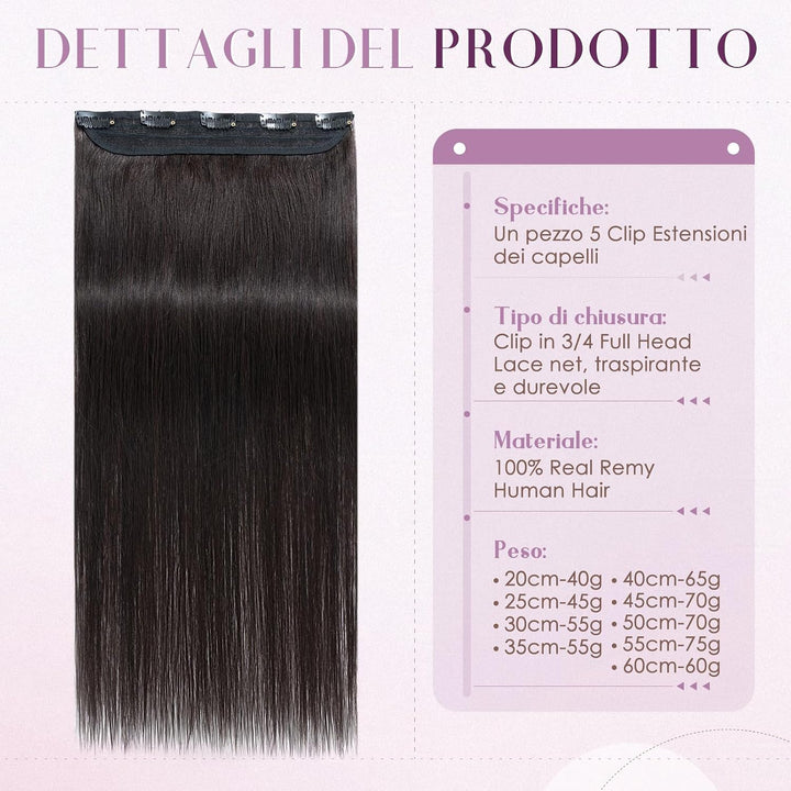 UK-Fashion-Shop Clip in Extensions Echthaar 