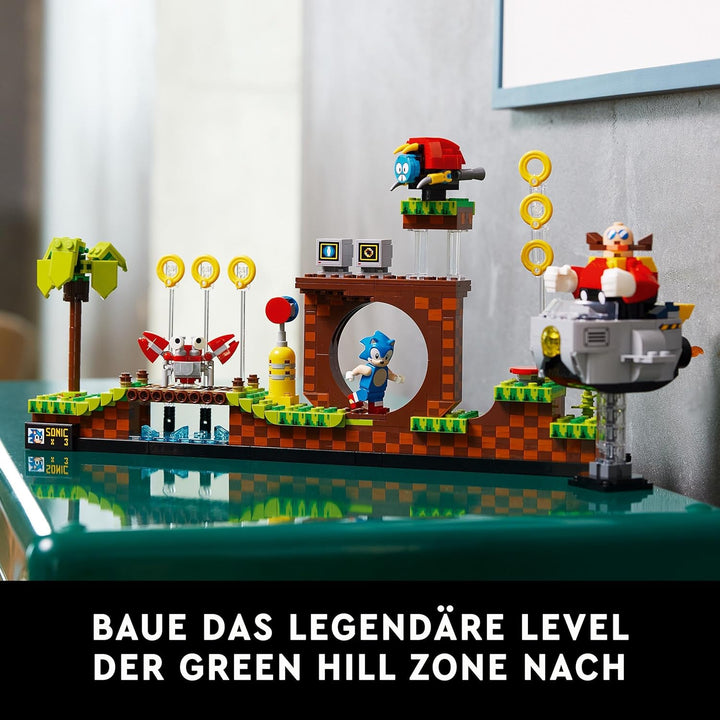 LEGO Ideas 21331 Sonic The Hedgehog – Green Hill Zone Set mit Dr. Eggmann, Egg-Mobil und weiteren Fi