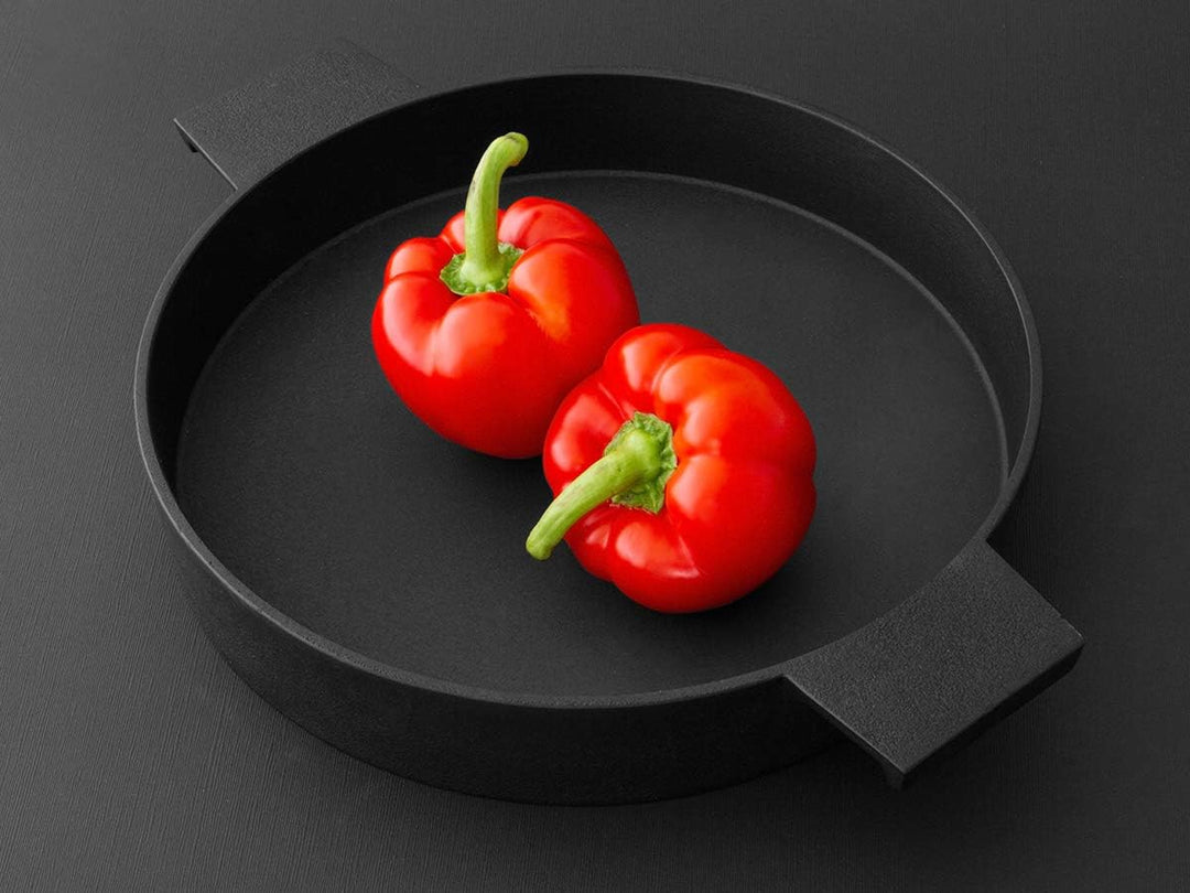 Kamasada Gusseisenpfanne. Rund, 30 cm, 5,5 cm Hoch. Eisenpfanne. Induktion, Induktions-Herd, Ceran,