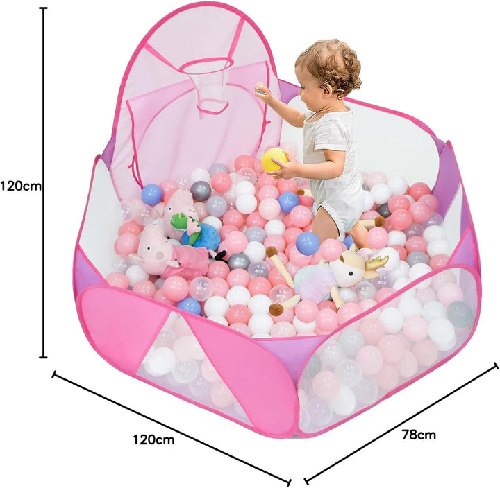 Eocolz Bällegrube für Kinder, grosses Pop Up Bällebad Bällepool, Spielzelt für Kleinkinder, Baby-Lau