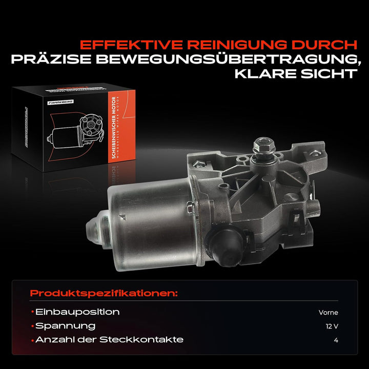 Frankberg 1x Wischermotor Scheibenwischermotor Vorne Kompatibel mit 500 312 2007-2019 500 C 312 2009