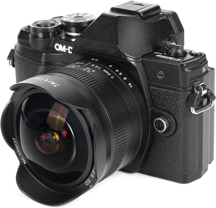 7artisans 7,5 mm f2.8 Mark II APS-C Fischaugen-Weitwinkelobjektiv Micro 4/3 MFT spiegellose Kamera G
