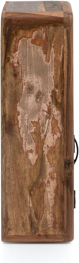 Woodkings® Bad Hängeschrank Kalkutta mit Fach recyceltes Holz bunt rustikal Hängebad Badhochschrank