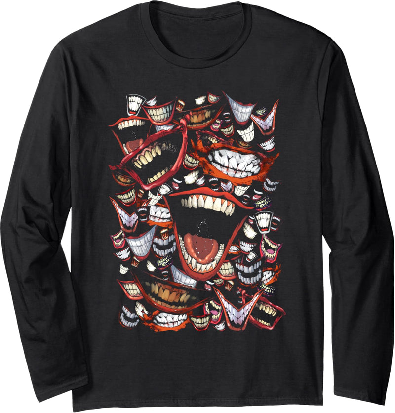 Batman Joker Famous Smile Langarmshirt