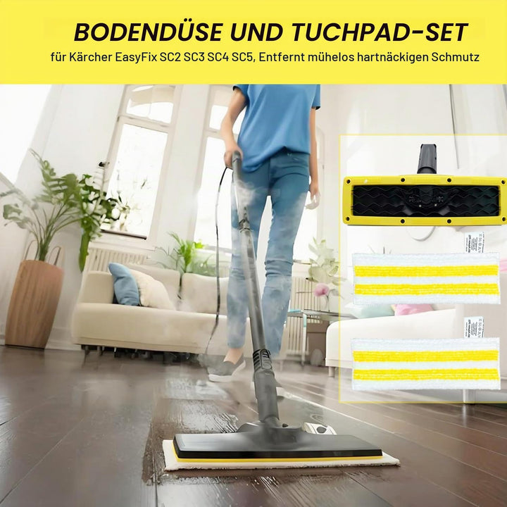 3 Stück Zubehör Bodendüsen Set für Kärcher SC 2, SC 3, SC 4, SC 5, JRISBO Ersatz Bodendüse für Kärch