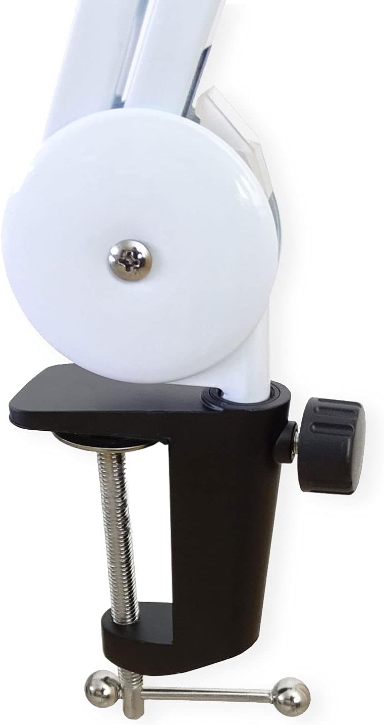 keepdrum MS138 WH Tisch-Mikrofonarm Podcast-Mikrofonstativ Weiss MS138 Gelenkarm Weiss, MS138 Gelenk