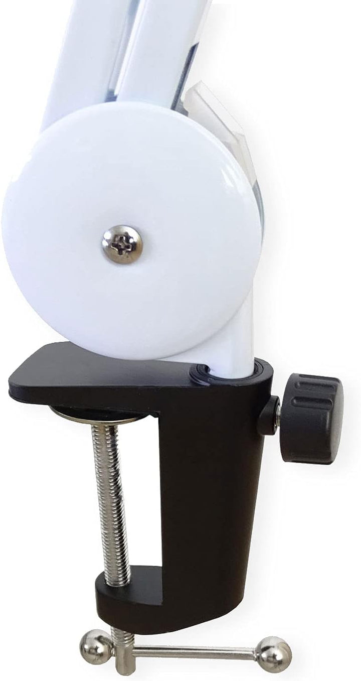 keepdrum MS138 WH Tisch-Mikrofonarm Podcast-Mikrofonstativ Weiss MS138 Gelenkarm Weiss, MS138 Gelenk