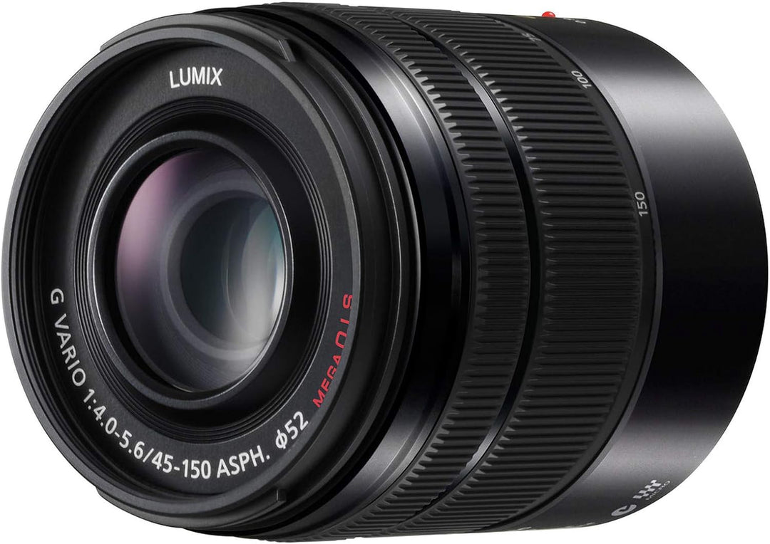 Panasonic H-FS45150EKA LUMIX G Vario Telezoom 45-150 mm F4.0-5.6 ASPH. Objektiv (90-300 mm KB, O.I.S