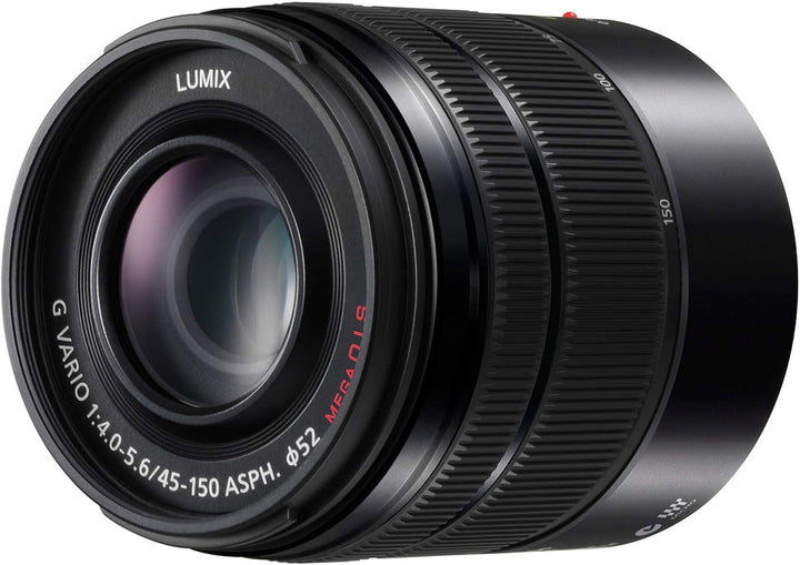 Panasonic H-FS45150EKA LUMIX G Vario Telezoom 45-150 mm F4.0-5.6 ASPH. Objektiv (90-300 mm KB, O.I.S